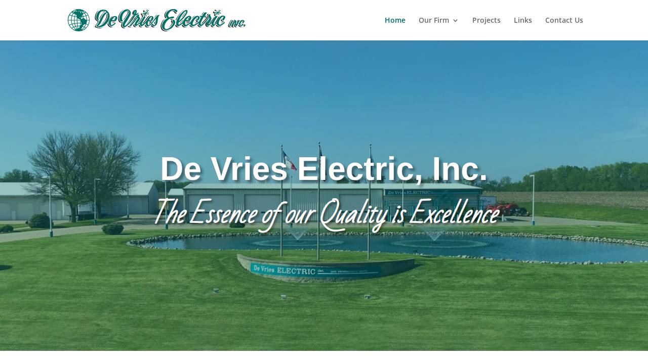 DE Vries Electric Inc, DE Vries Electric website screenshot