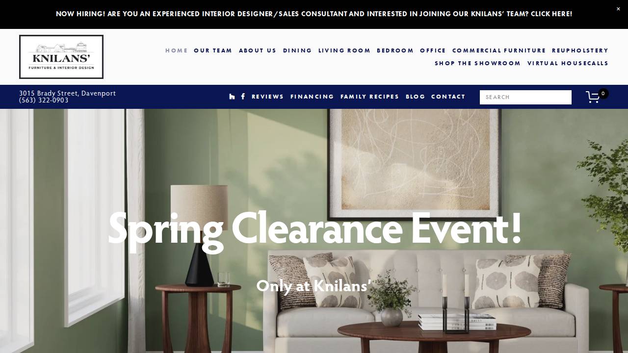 Knilans' LTD website screenshot