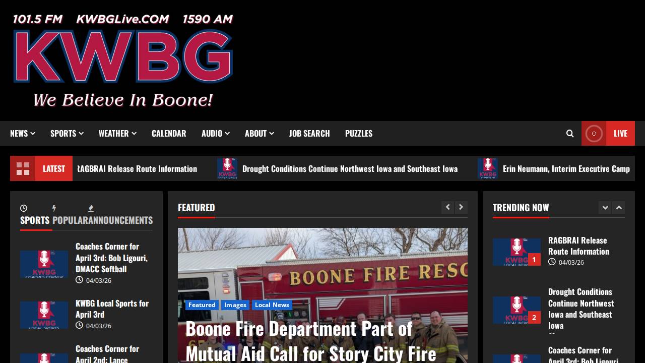 Fairchild Communications INC website screenshot