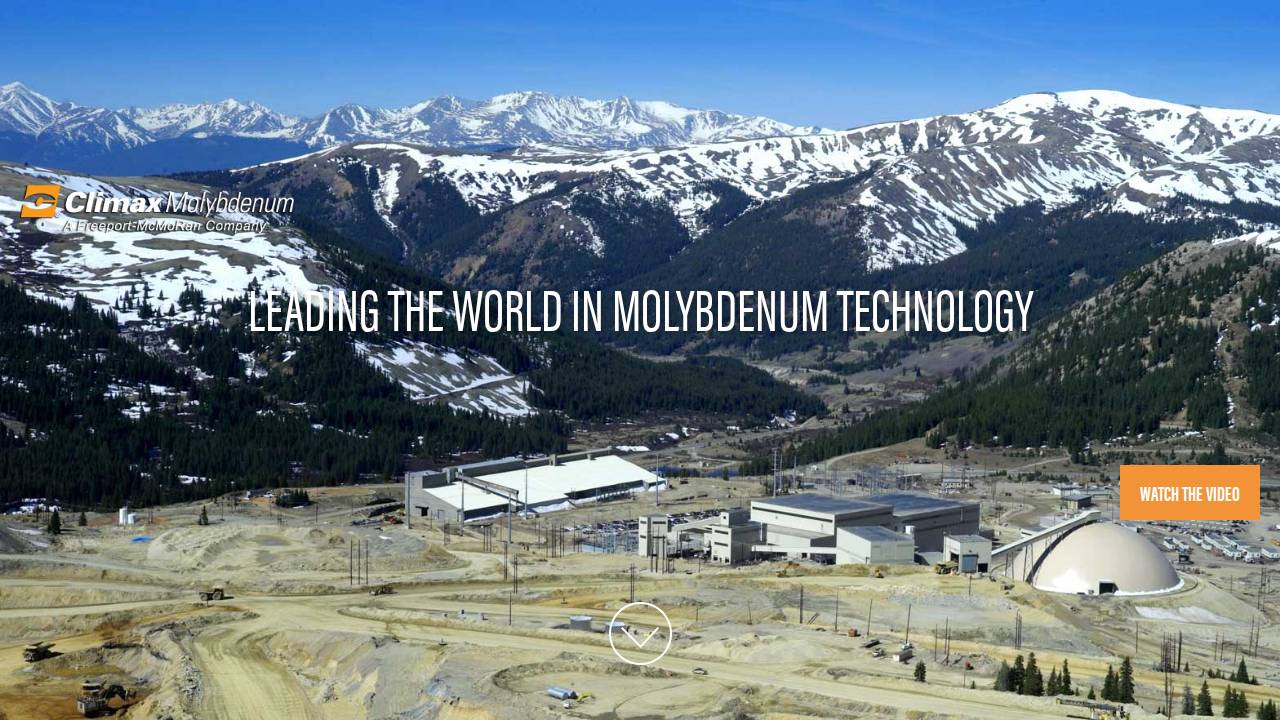 Climax Molybdenum CO website screenshot