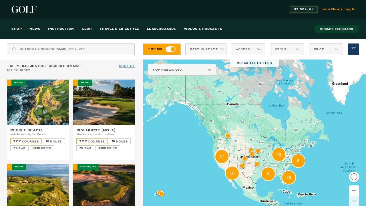 Hoover Land Corp, River Road Golf Club website screenshot