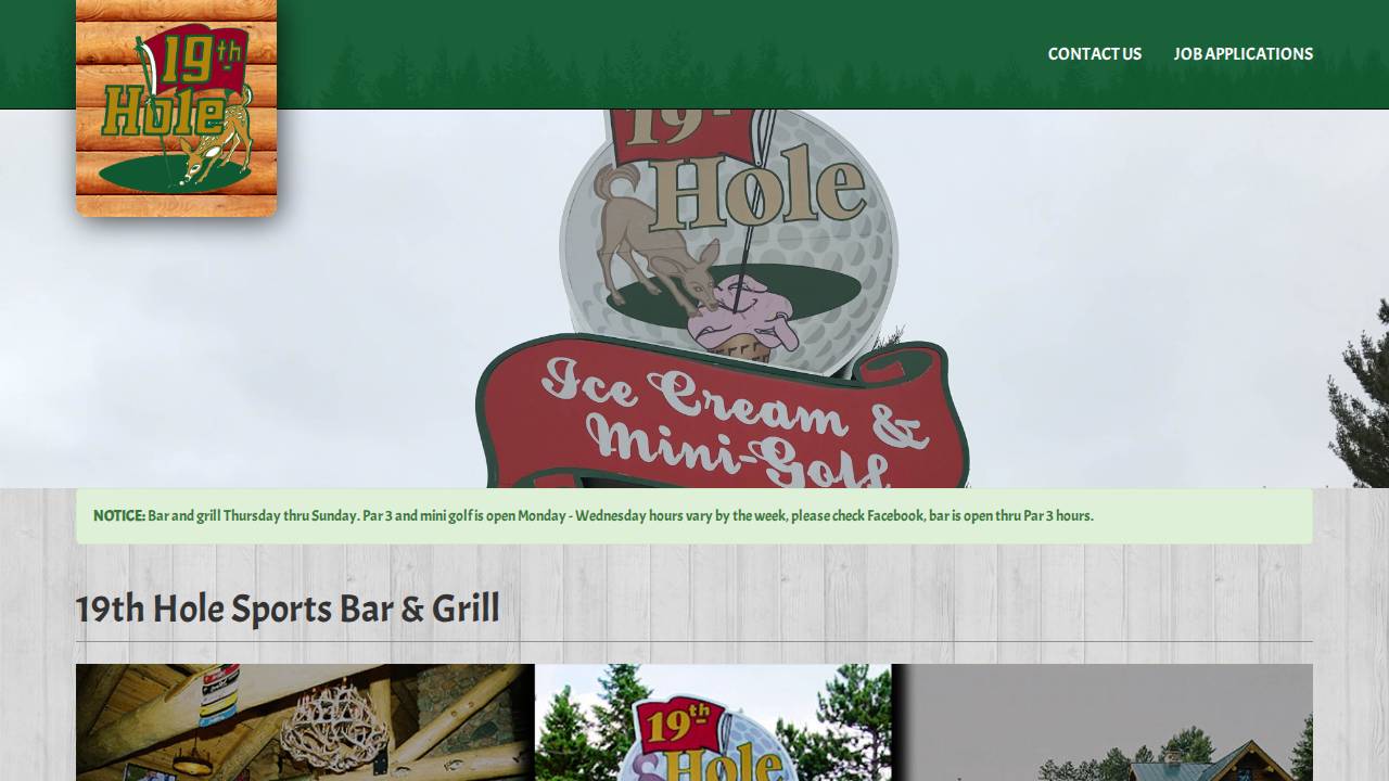 Rokusek, Norma; 19th Hole THE website screenshot