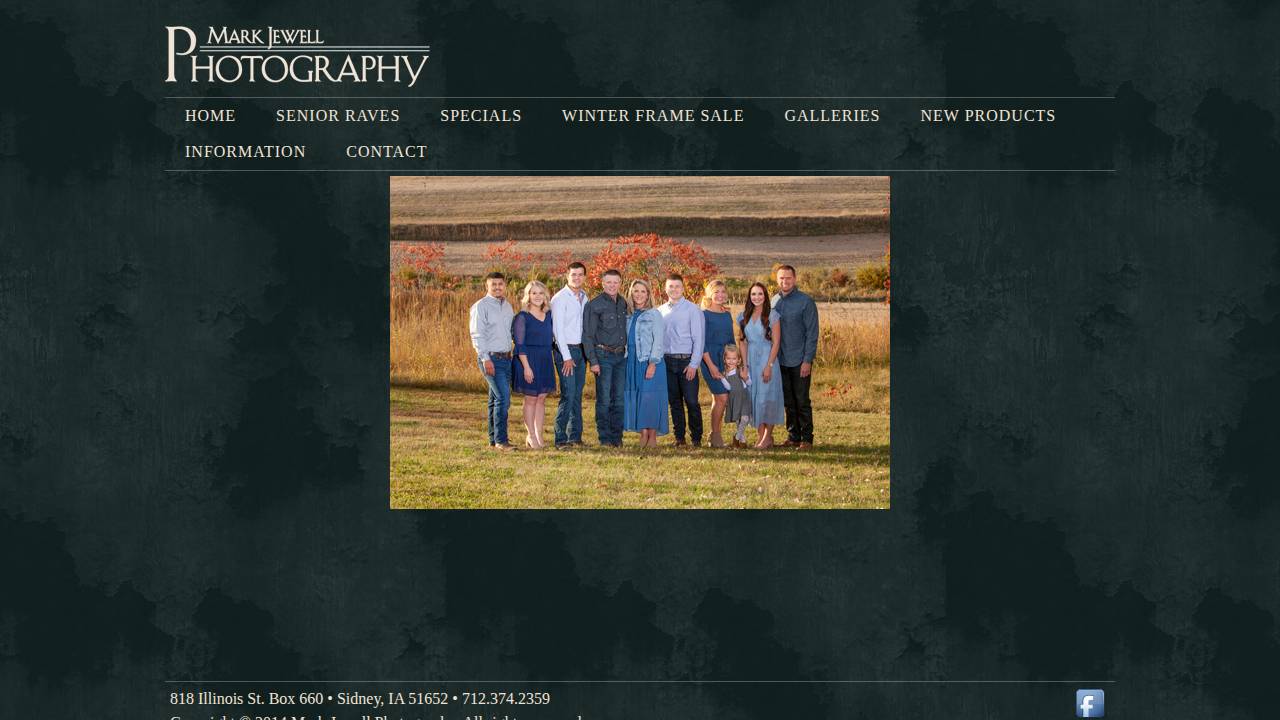 Mark S Jewell website screenshot