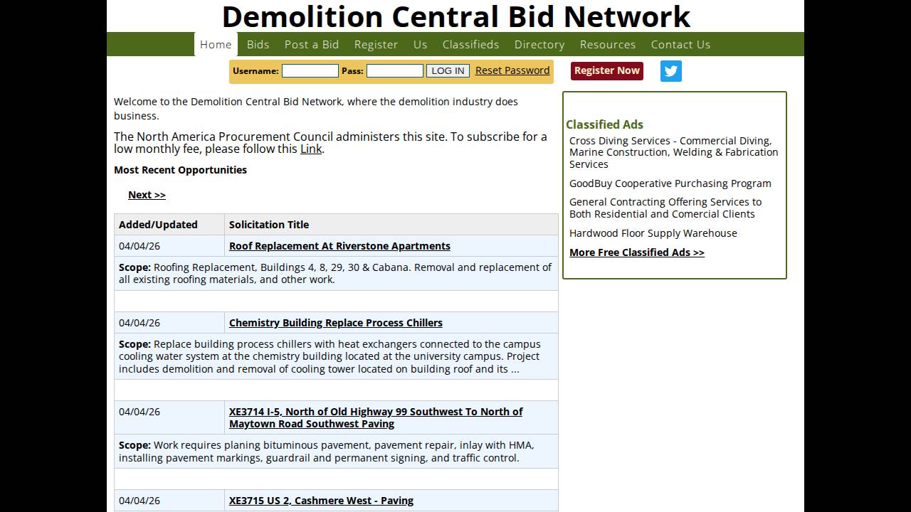 Reschly Construction Corp, Kenneth W Reschly website screenshot