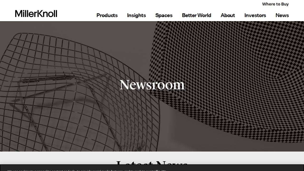 Millerknoll INC website screenshot