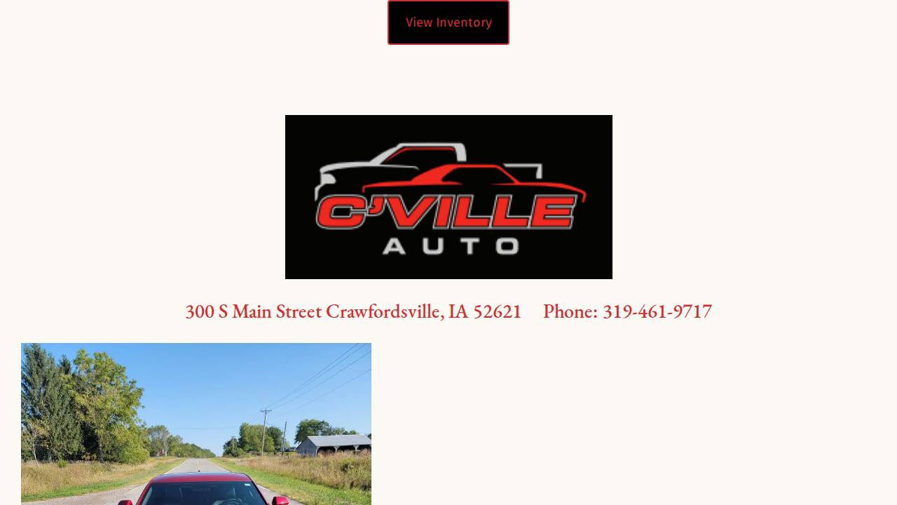 Imhoff, Jerry L; C Ville Sales & Service website screenshot
