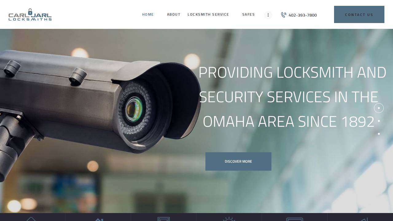 Pioneer Lock CO, Carl Jarl Locksmiths website screenshot