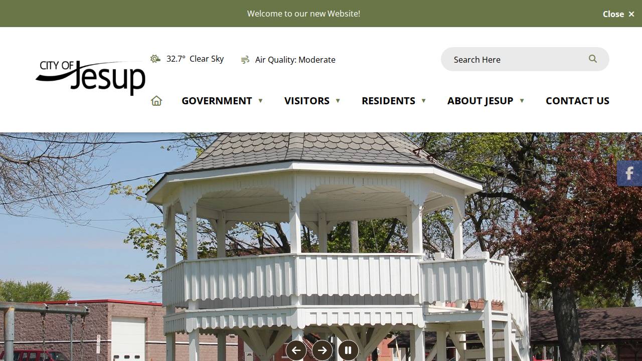 Hanson, Steven R; Jesup Construction Company website screenshot