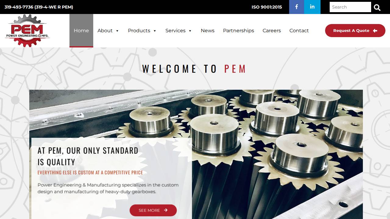 Power Engineering AND Manufacturing Ltd, Power Engineering AND Manufacturing website screenshot