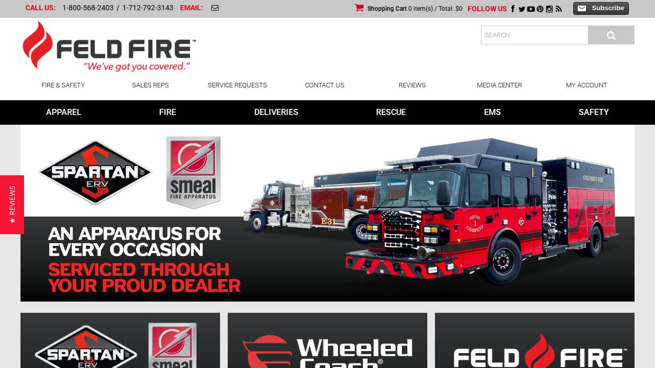 ED M Feld Equipment CO INC website screenshot