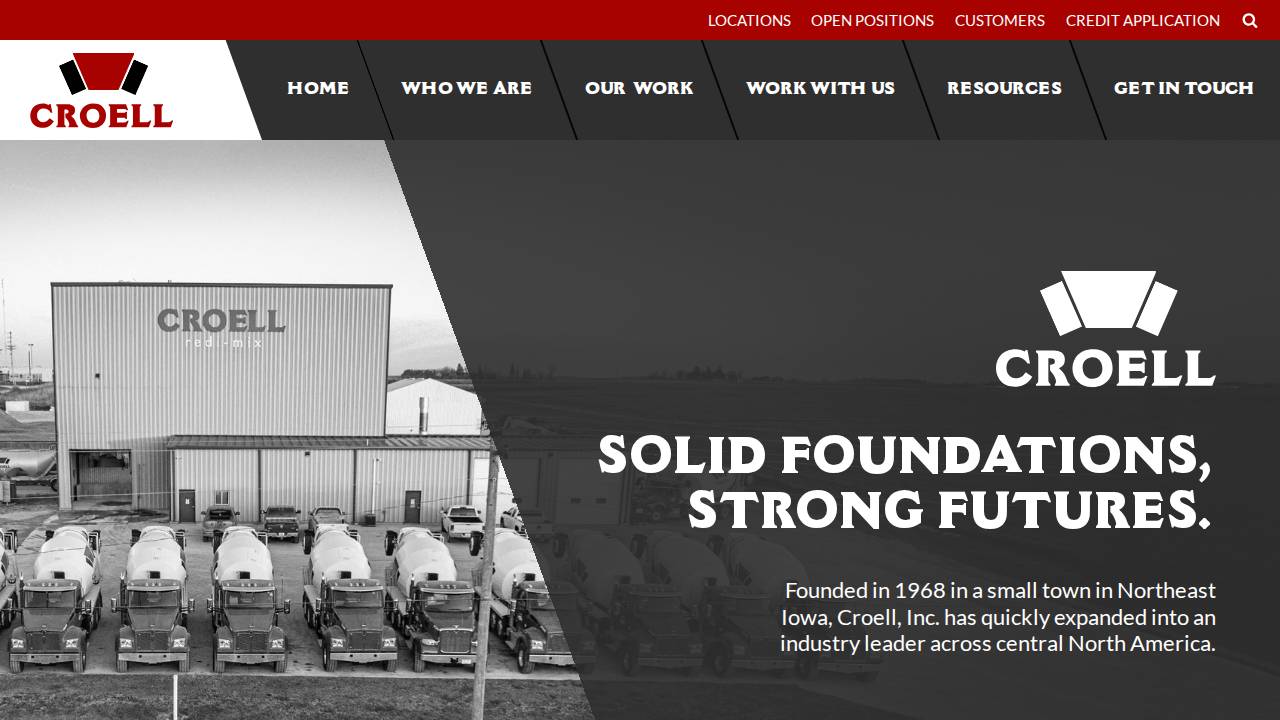 Croell Inc website screenshot