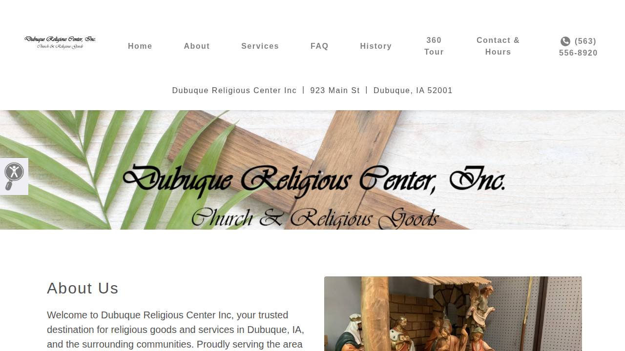 Dubuque Religious Center Inc, Dubuque Religious Center, Inc. website screenshot