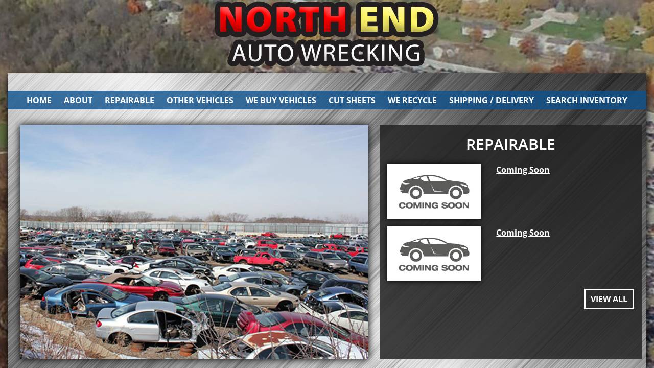 North END Auto Wrecking INC website screenshot
