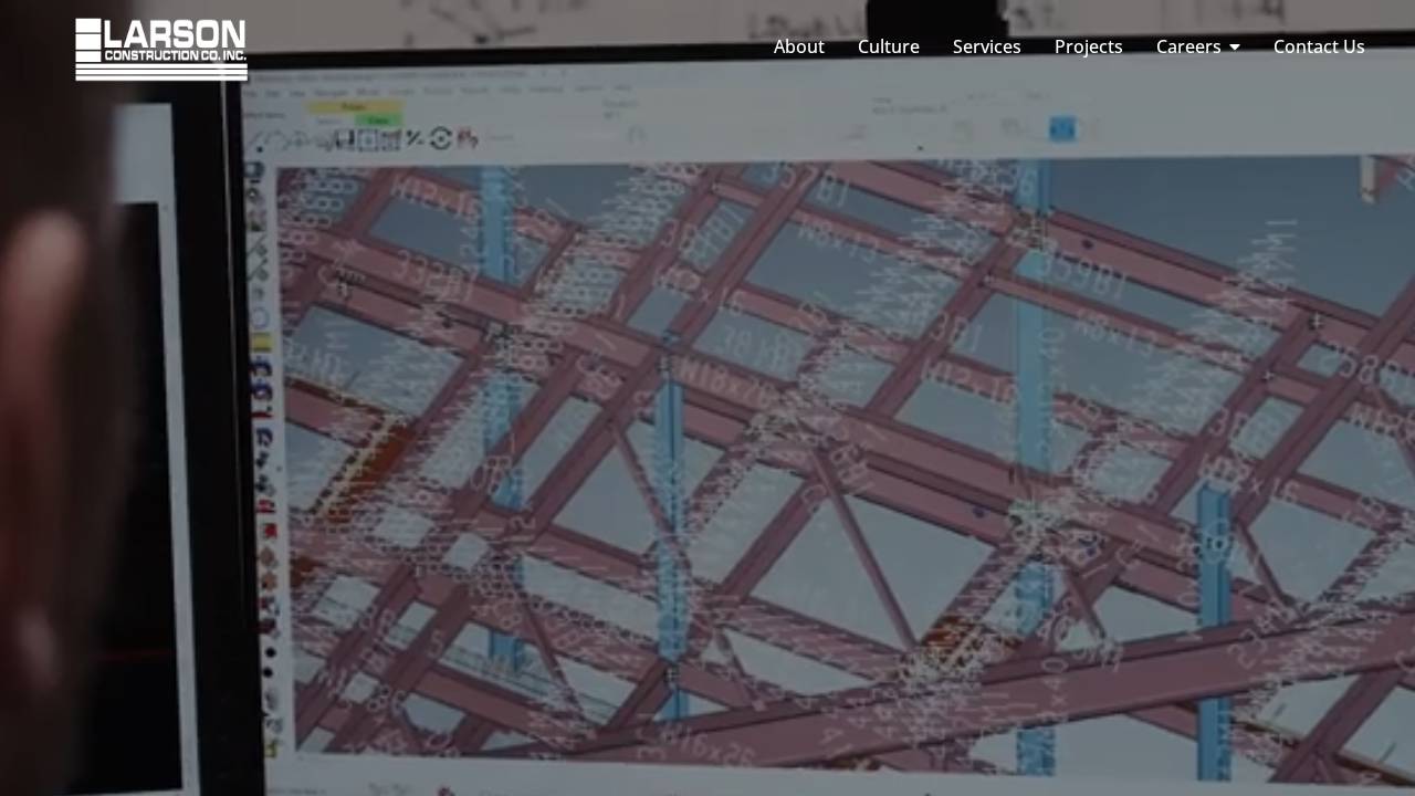 Larson Construction CO INC website screenshot