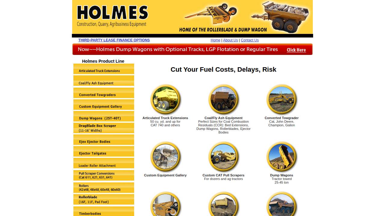 Holmes Welding & Fabrication LTD website screenshot