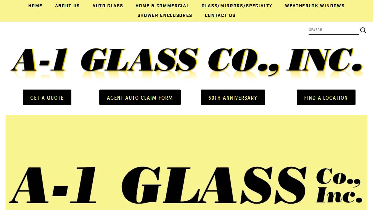 A-1 Glass CO INC website screenshot