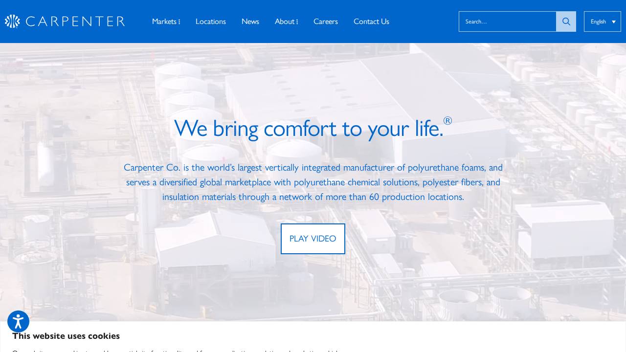 E R Carpenter CO INC website screenshot