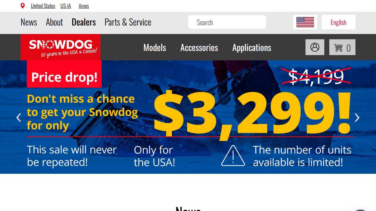 Vaske, Charles J; Vaske's Sales & Service website screenshot