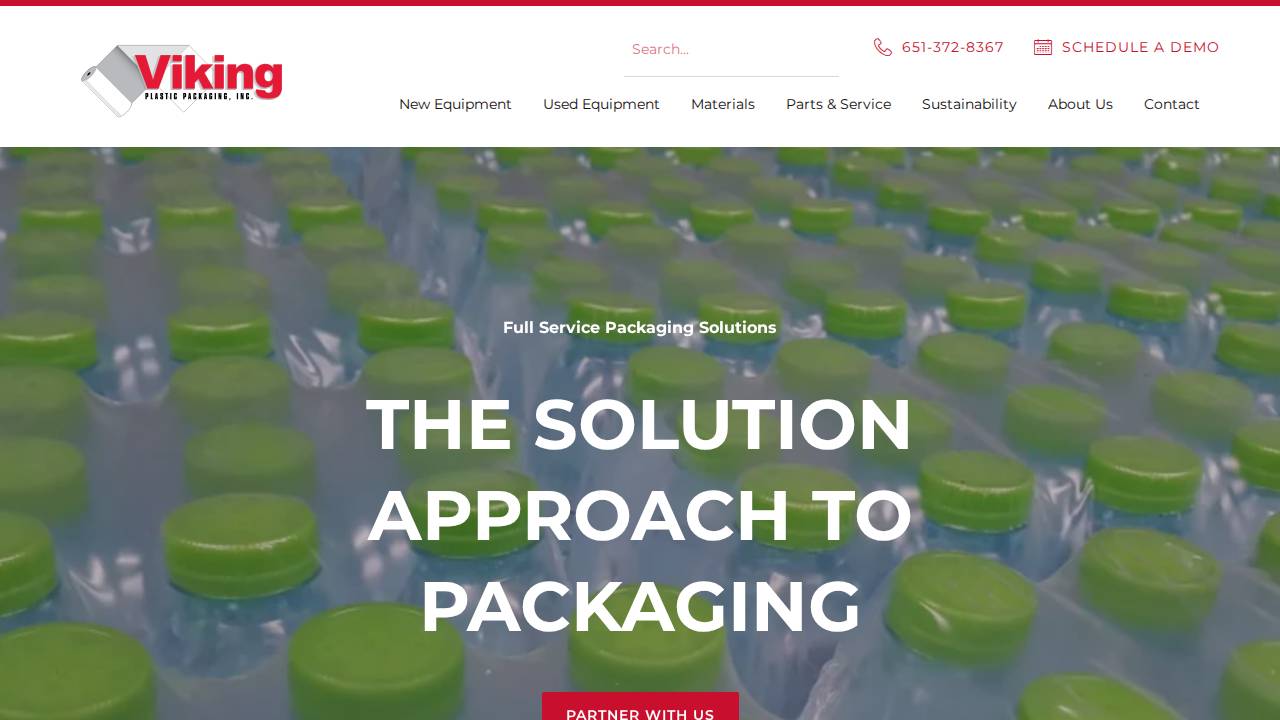 Viking Plastic Packaging INC website screenshot