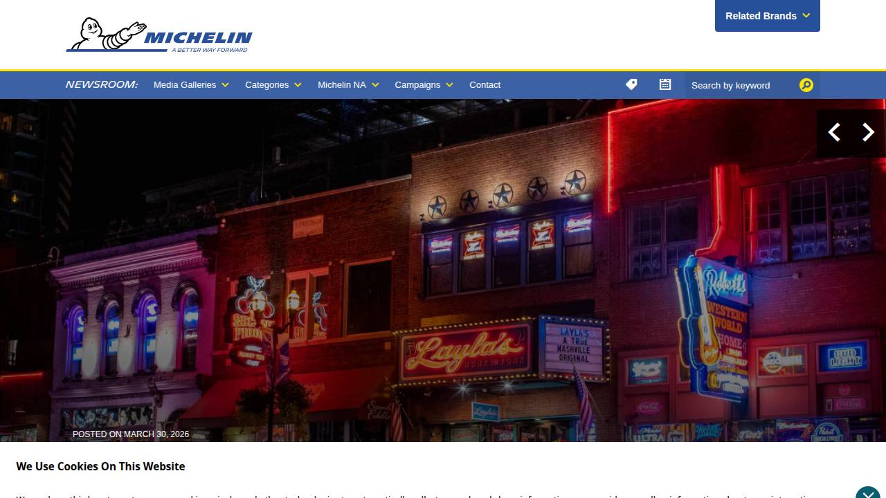 Michelin North America INC website screenshot