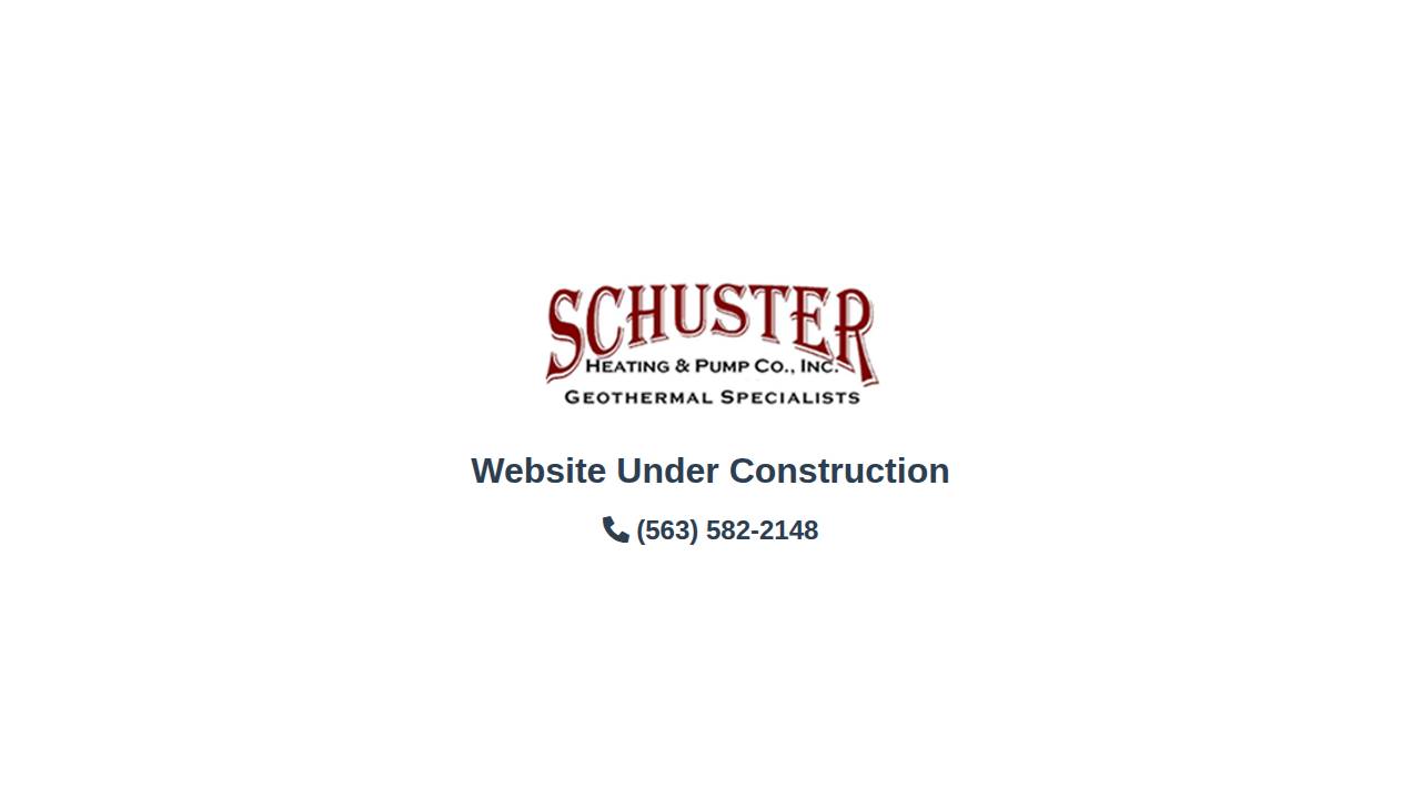 Schuster Heating AND Pump Company Inc, Schuster Heating AND Pump website screenshot