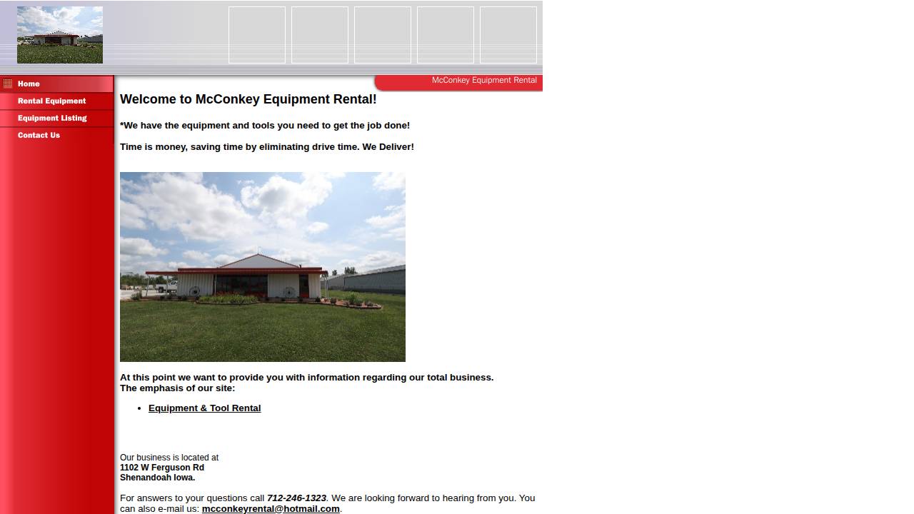 Robert Mcconkey website screenshot