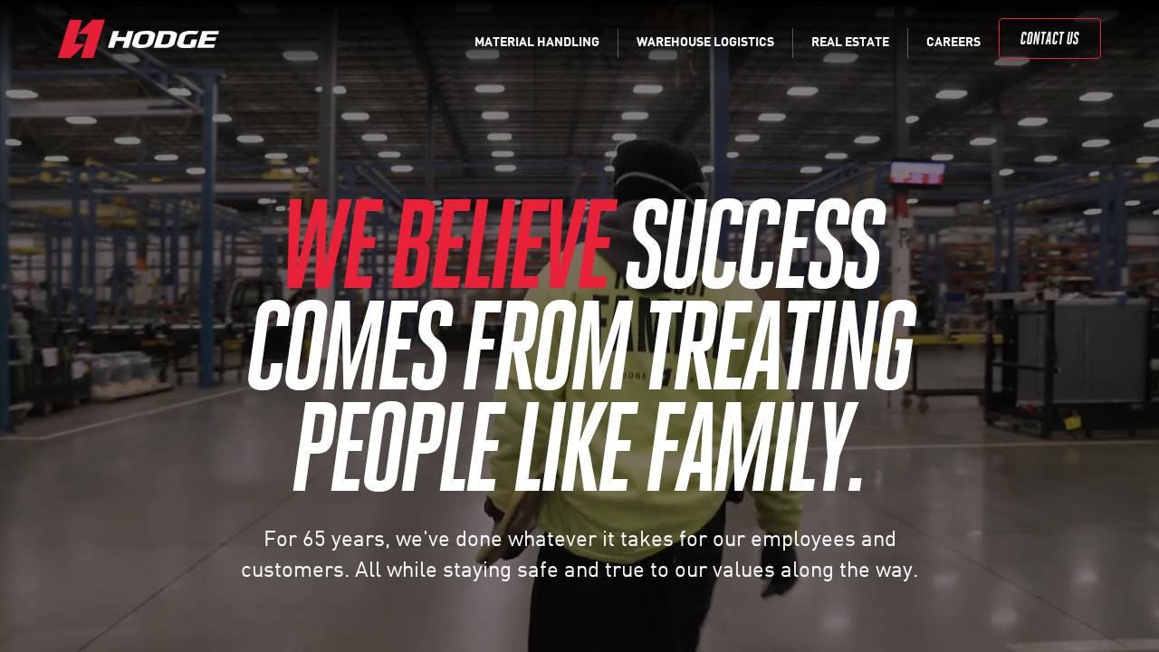 Hodge Company website screenshot