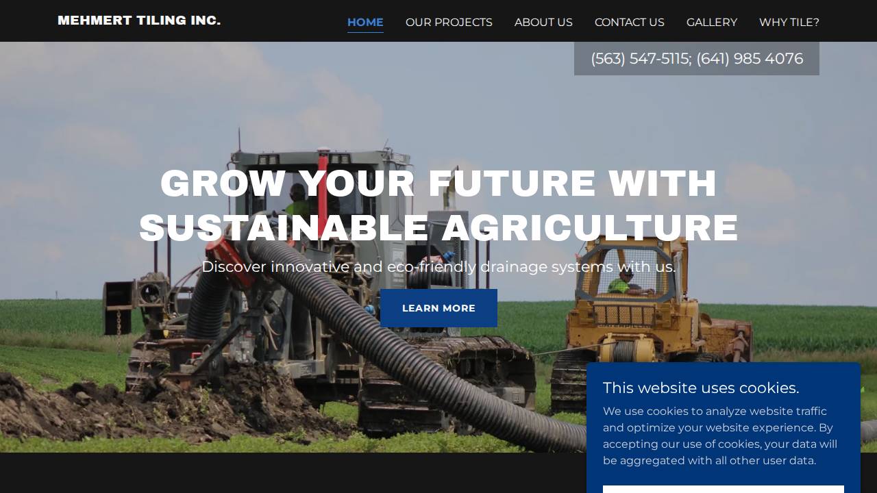 Mehmert Tiling INC website screenshot