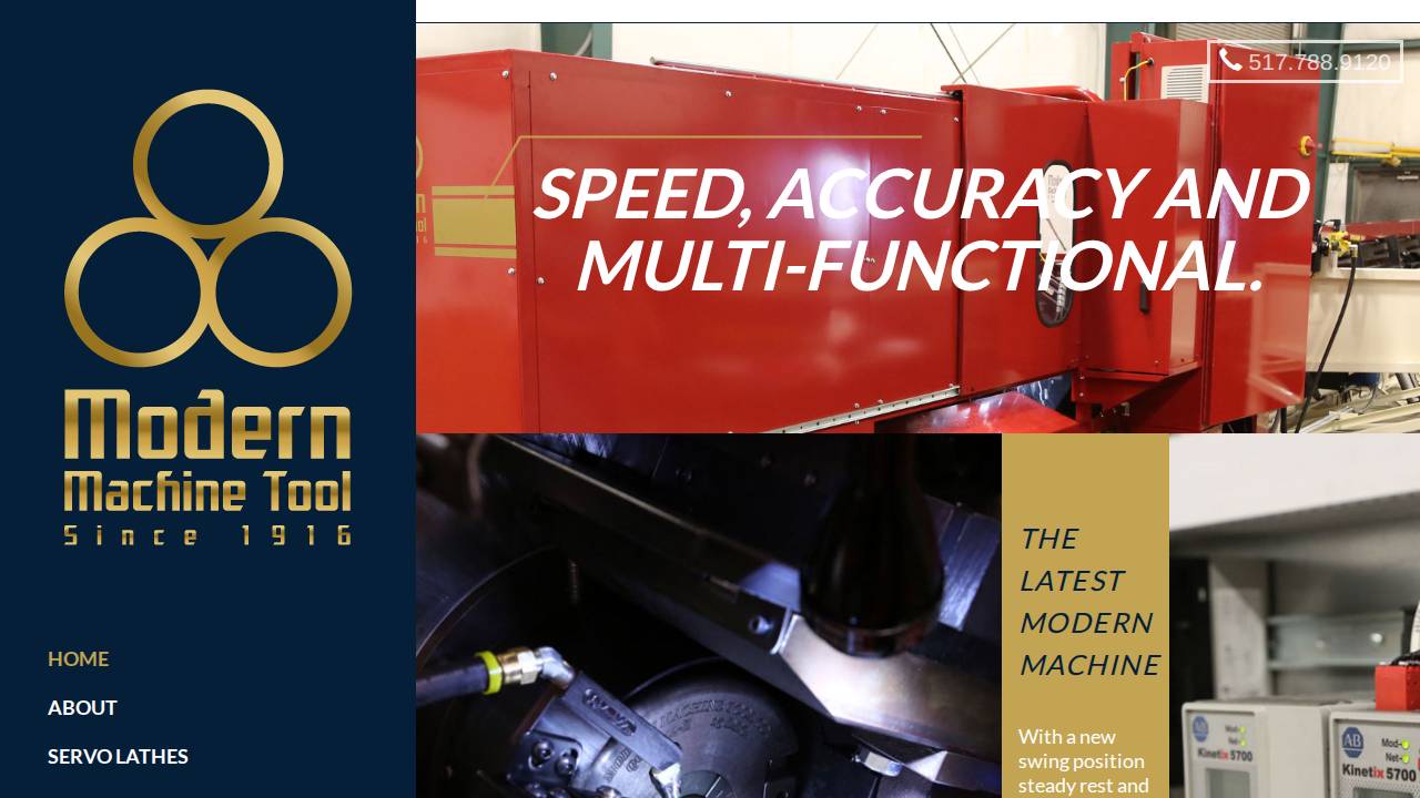 Modern Machine & Tool CO Inc, Modern Machine AND Tool website screenshot