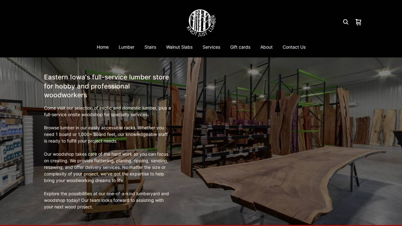 Nielsen, Marinus; Knot Just Boards website screenshot