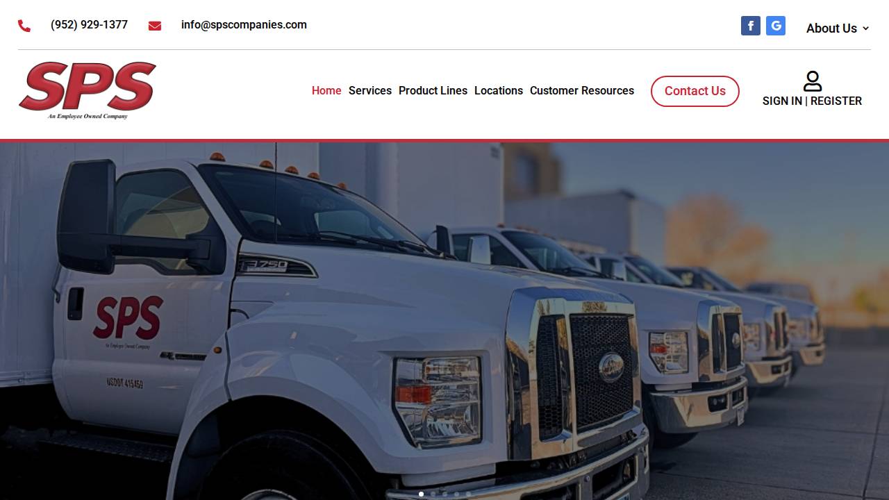 SPS Companies INC website screenshot