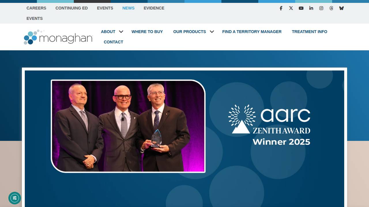 Monaghan Corporation website screenshot