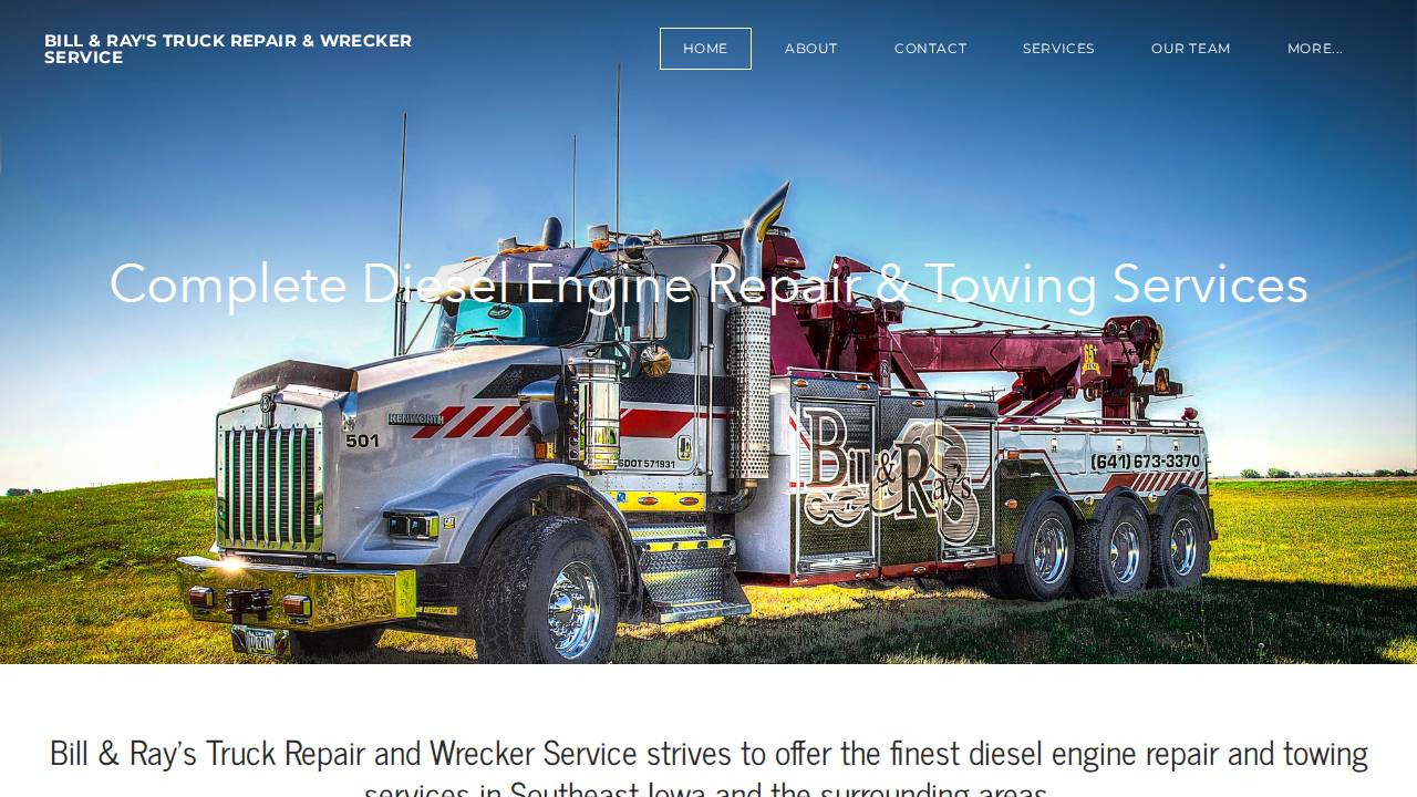 Bill & Rays Auto Service INC website screenshot