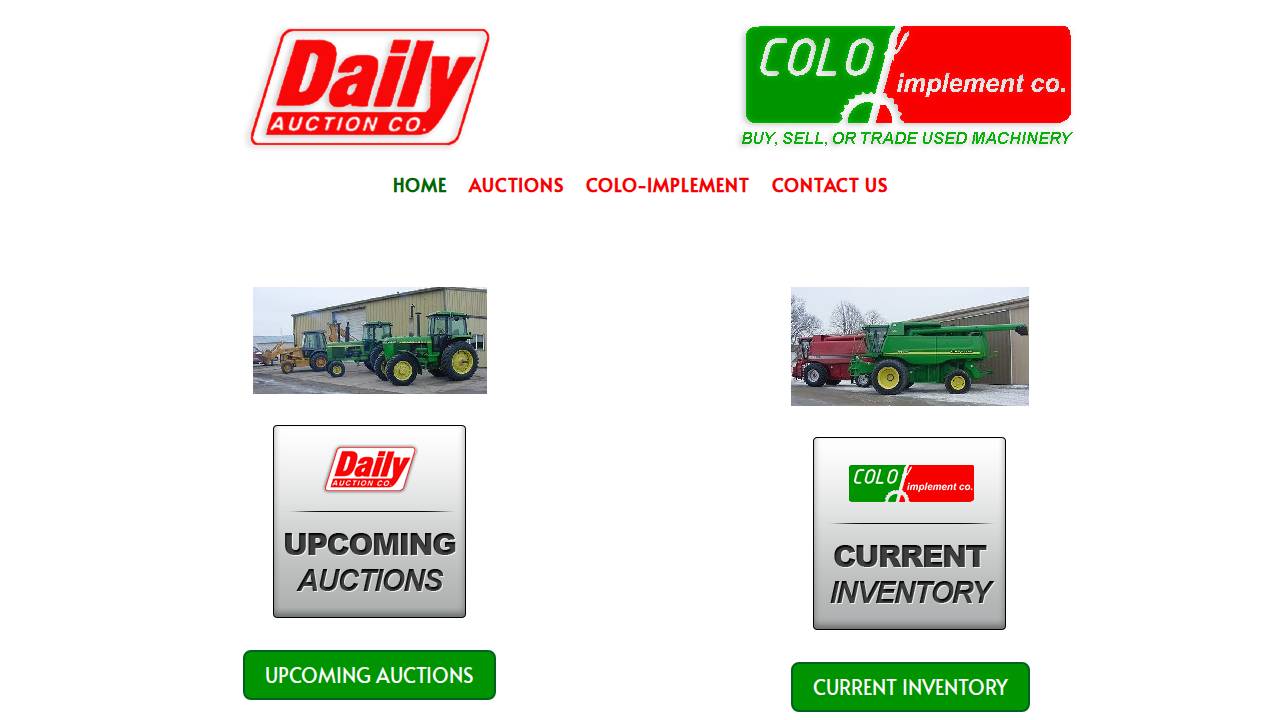 Colo Implement website screenshot