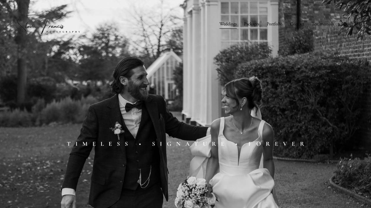 Francis, Steven; S Francis Wedding Photographer website screenshot