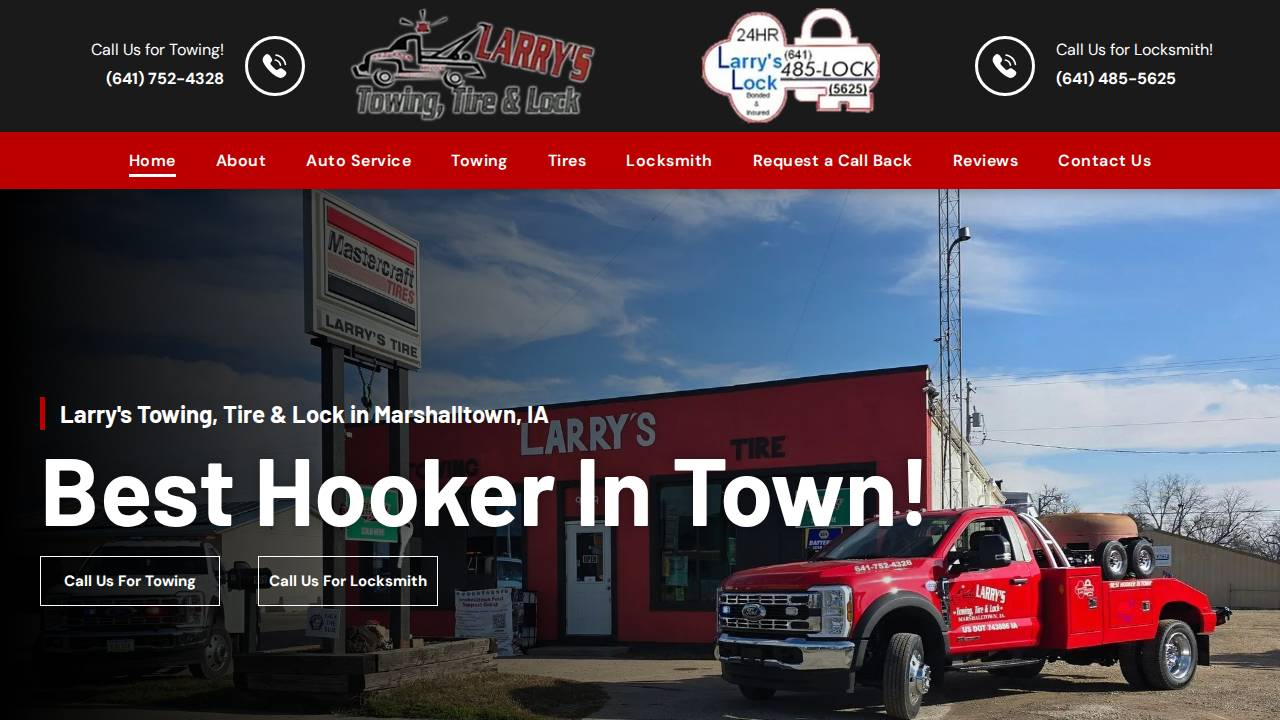 Lohse, Larry E; Larry's Lock & KEY Service website screenshot