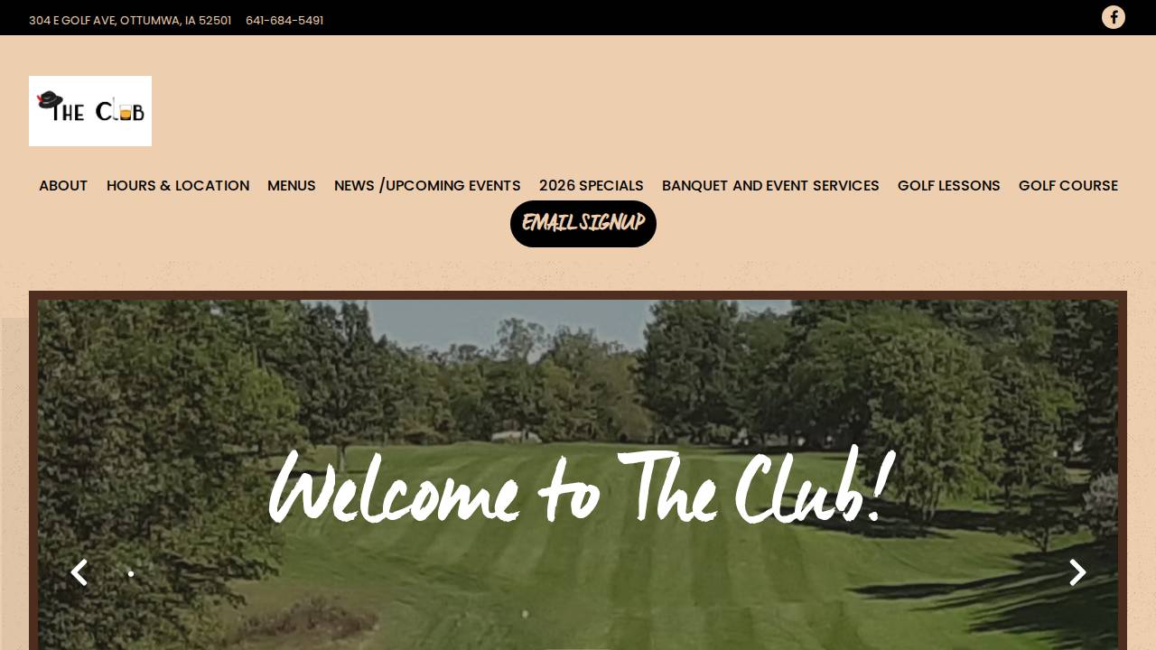 Ottumwa Saddle Club website screenshot
