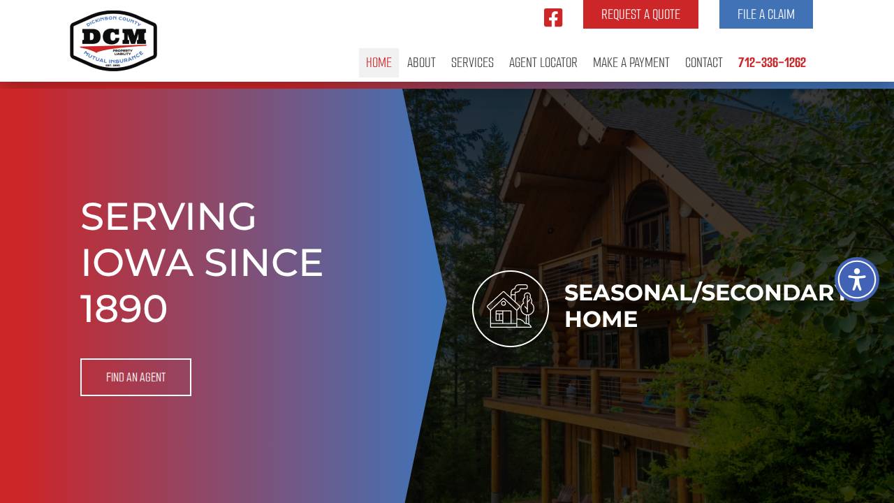 Dickinson CO Mutual INS Assoc website screenshot