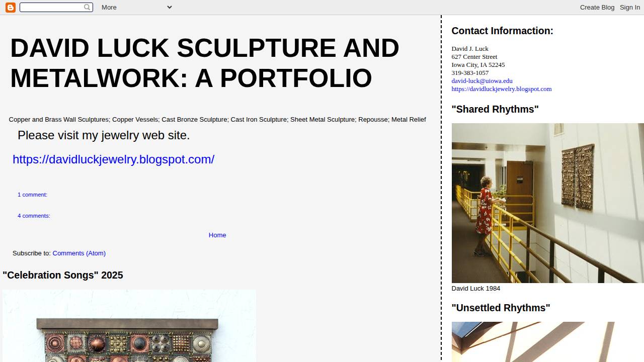 Luck, David J; Luck,david J website screenshot