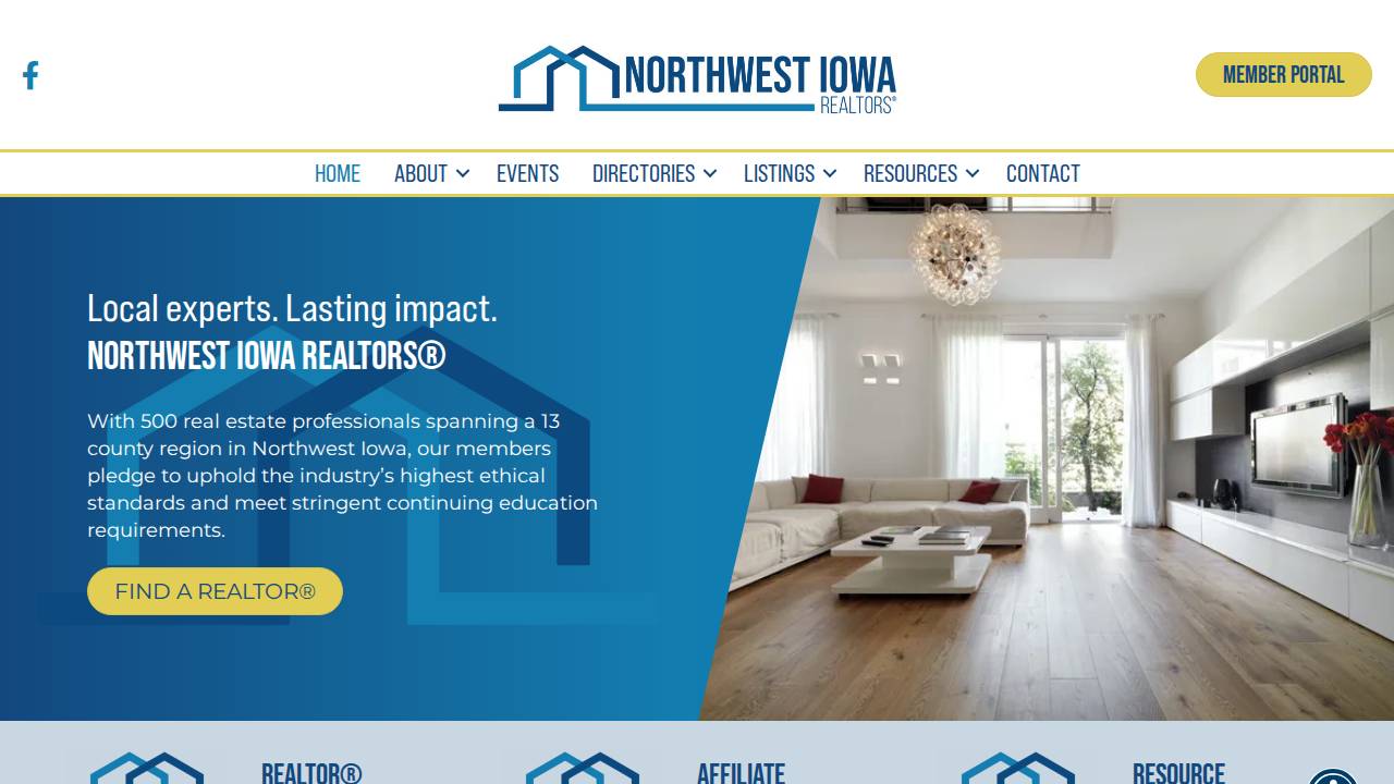 Northwest Iowa Regional Board OF Reality, NW Iowa Regional Board OF Real website screenshot