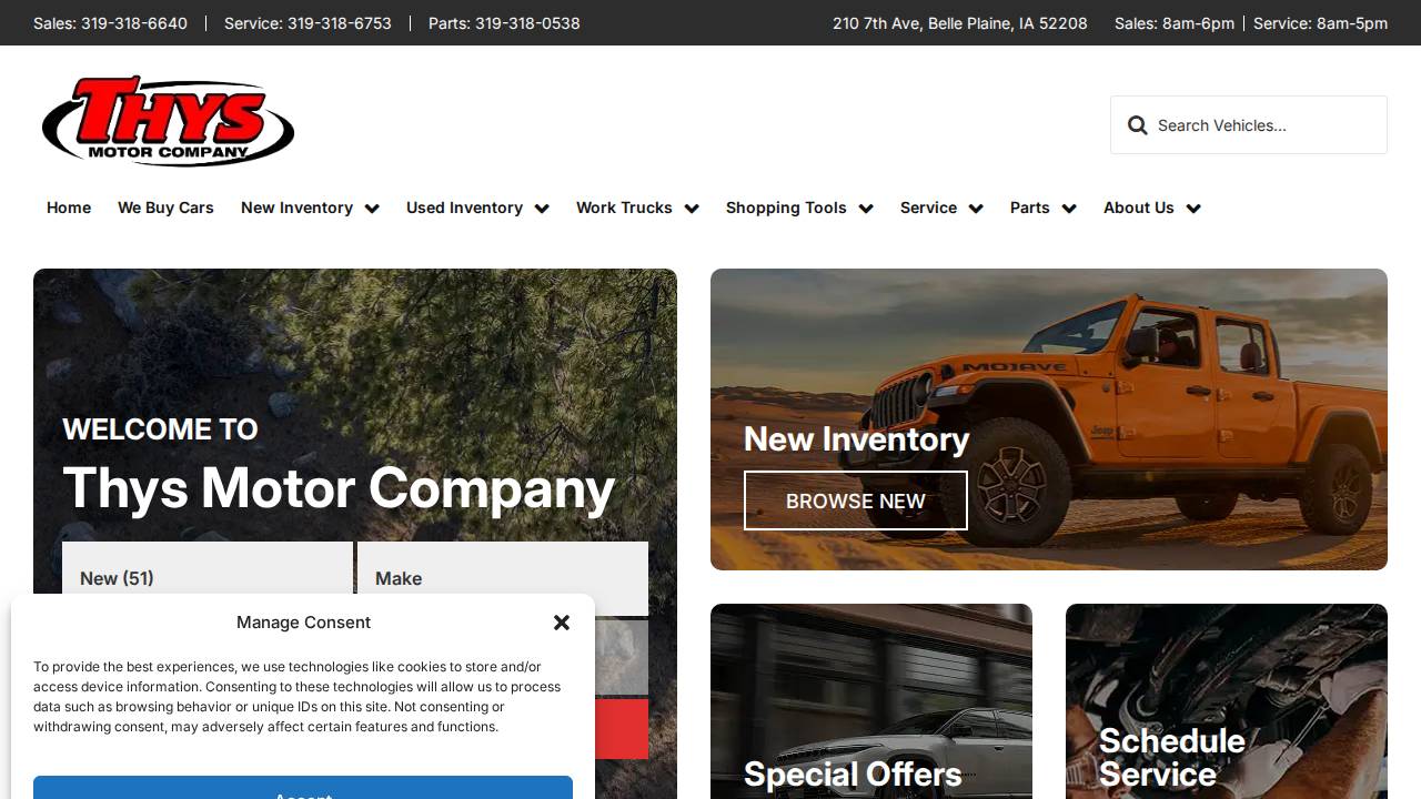 Raleigh Johnson Motor CO INC website screenshot