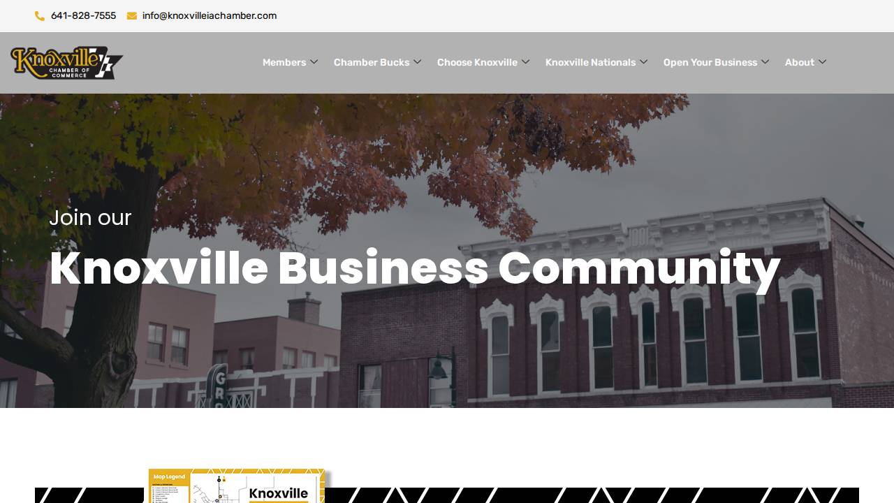 Knoxville Chamber OF Commerce website screenshot