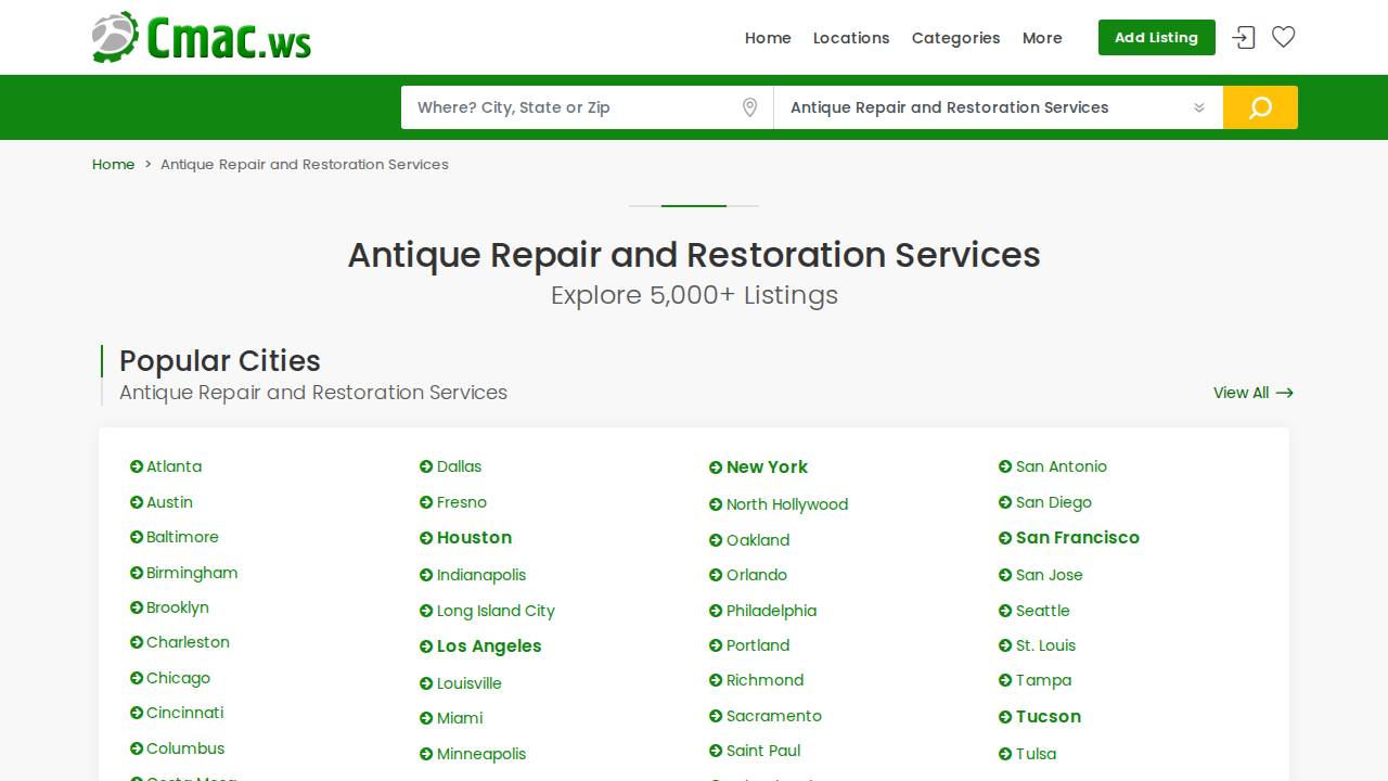 Hykes, David K; Daves Furniture Refinishing website screenshot