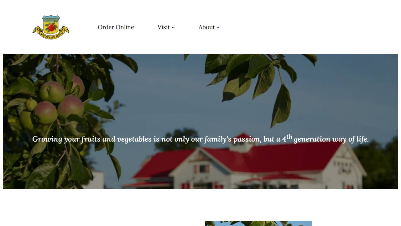 Byal, Wayne O; Byal Apple Orchard website screenshot