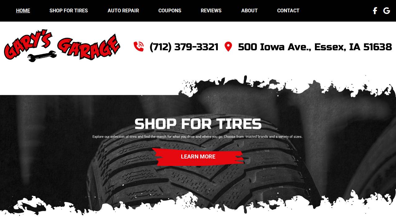 Sesker, Gary D; Garys Body Shop website screenshot