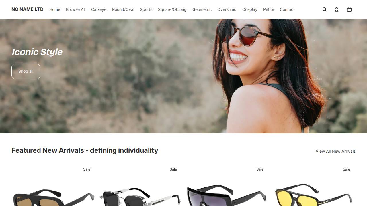 NO Name LTD website screenshot