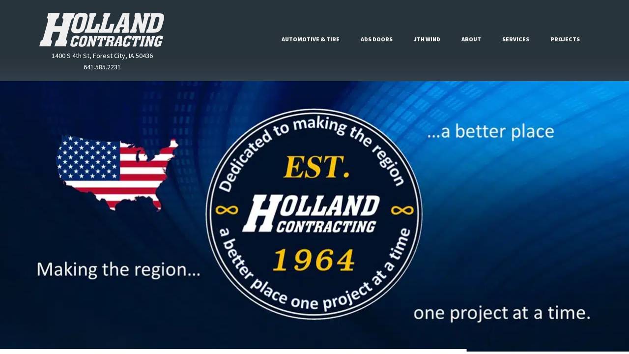 Holland Contracting Corp website screenshot