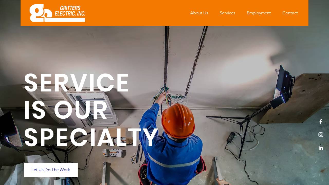Gritters Electric INC website screenshot