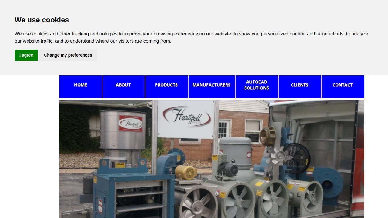 Carroll Industrial Ventilation website screenshot