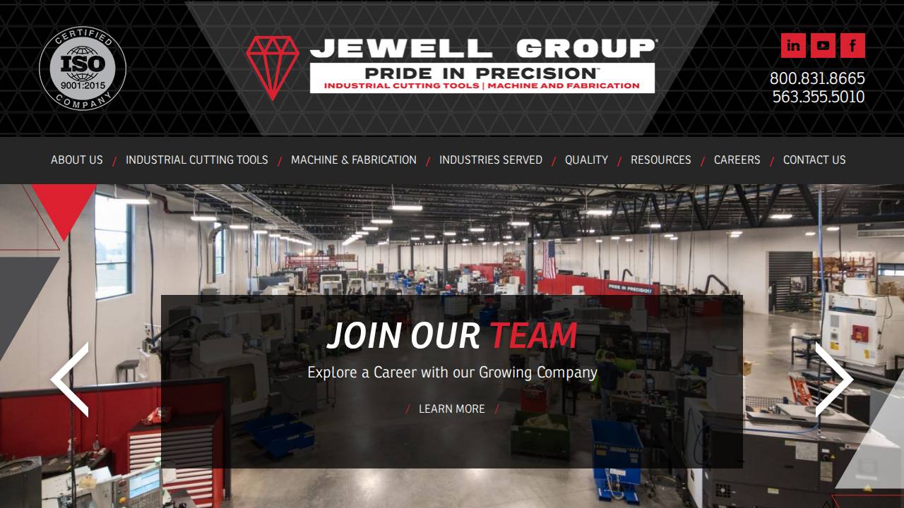 Karma Corporation, Jewell Tool Technology website screenshot
